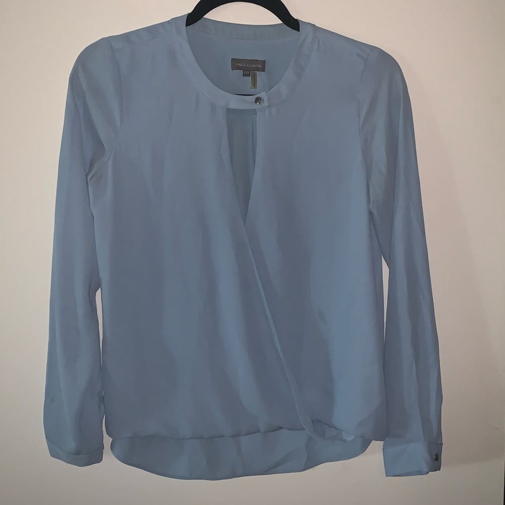 Vince Camuto blue blouse